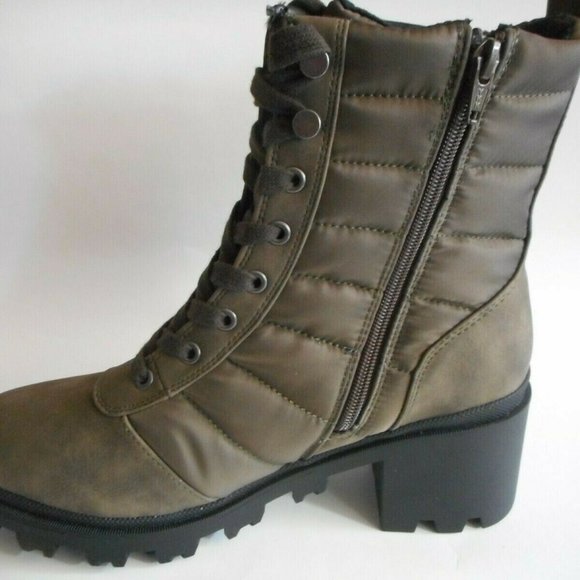 NEW DV DOLVE VITA Olive Green Boots - Picture 4 of 5
